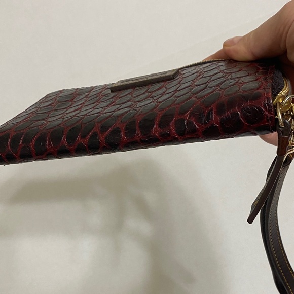Dooney & Bourke Red and Black Clutch Wristlet - Picture 7 of 8